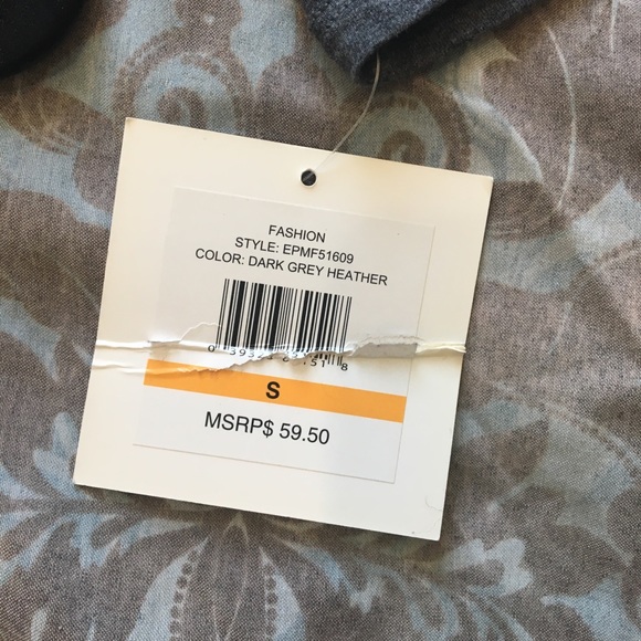 Ellen Tracy Dark Grey Heather Blouse - Picture 3 of 6